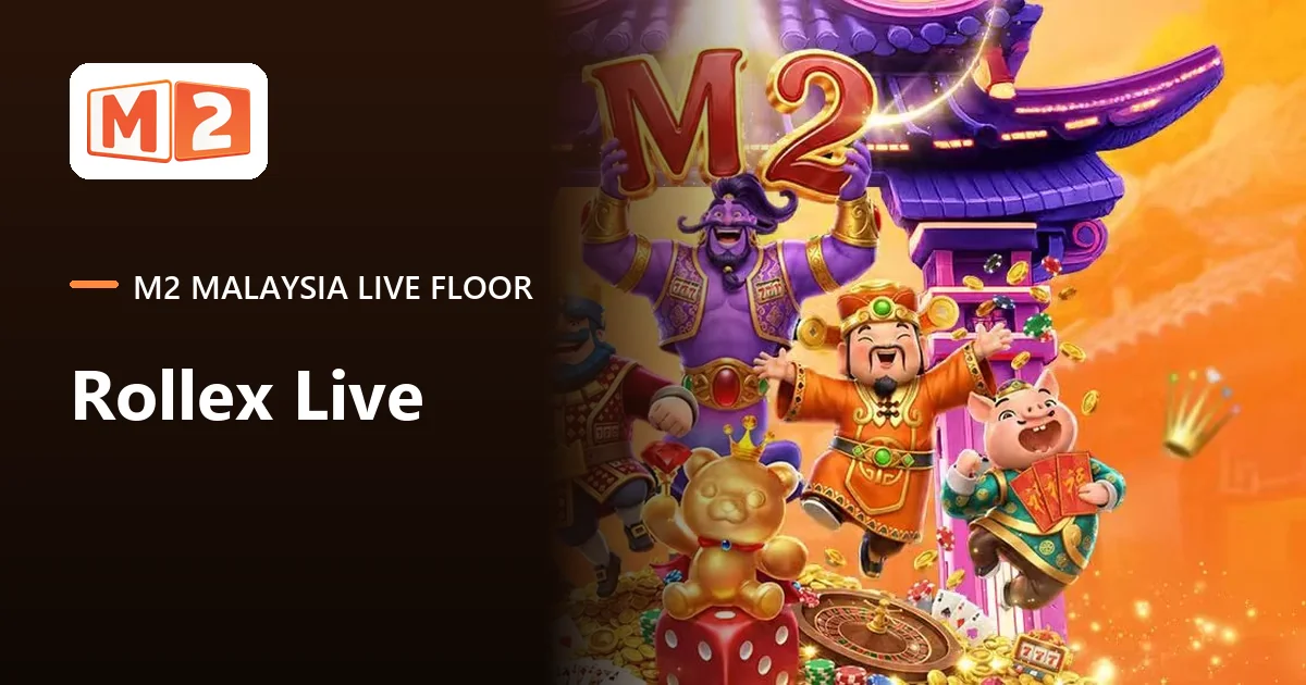 Rollex live casino at M2 Malaysia, launch artwork